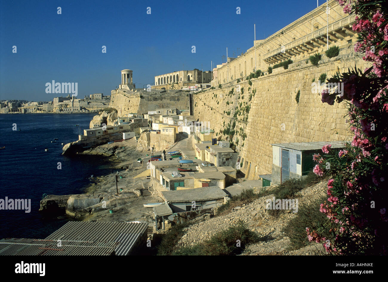 San Lazzaro tenda nel centro storico di La Valletta, La Valletta, Sito Patrimonio Mondiale dell'Unesco, Malta Foto Stock