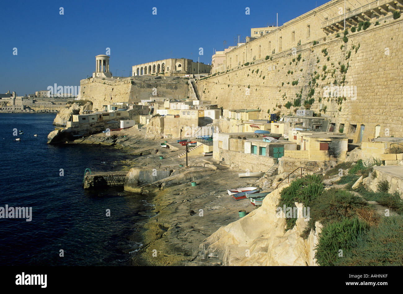 San Lazzaro tenda nel centro storico di La Valletta, La Valletta, Sito Patrimonio Mondiale dell'Unesco, Malta Foto Stock