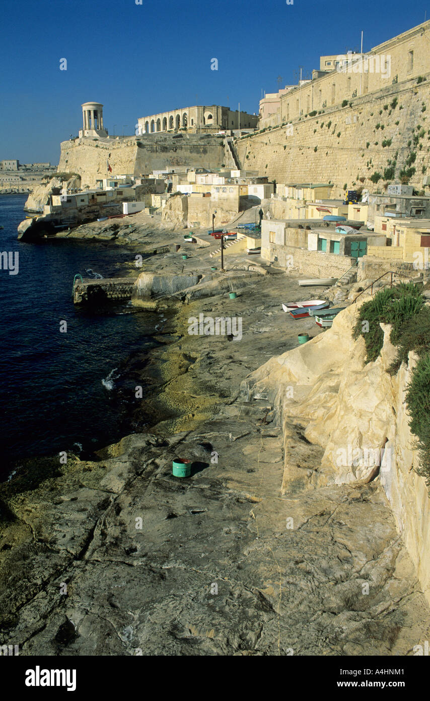 San Lazzaro tenda nel centro storico di La Valletta, La Valletta, Sito Patrimonio Mondiale dell'Unesco, Malta Foto Stock