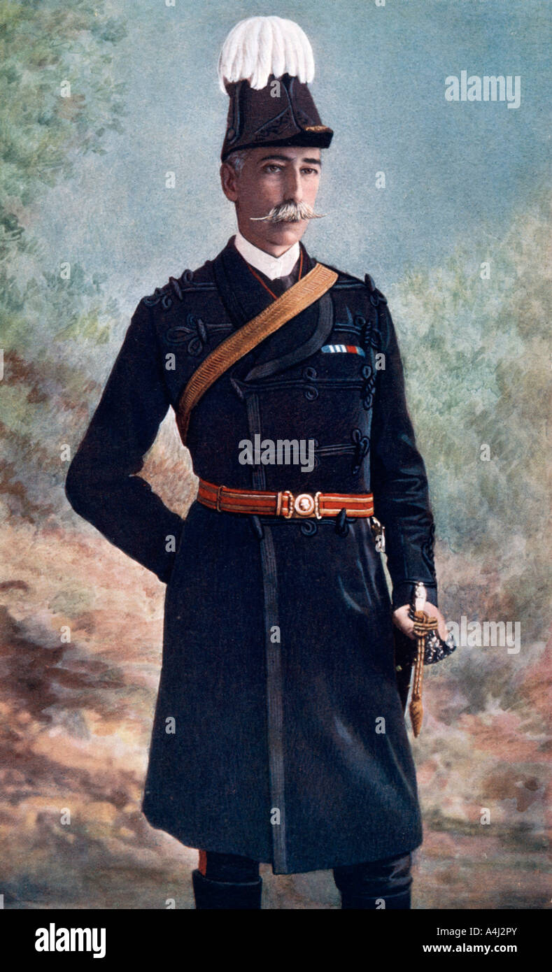 General Maggiore John Talbot Coke, comanda il decimo brigata, Sud Africa Field Force, 1902. Artista: sconosciuto Foto Stock