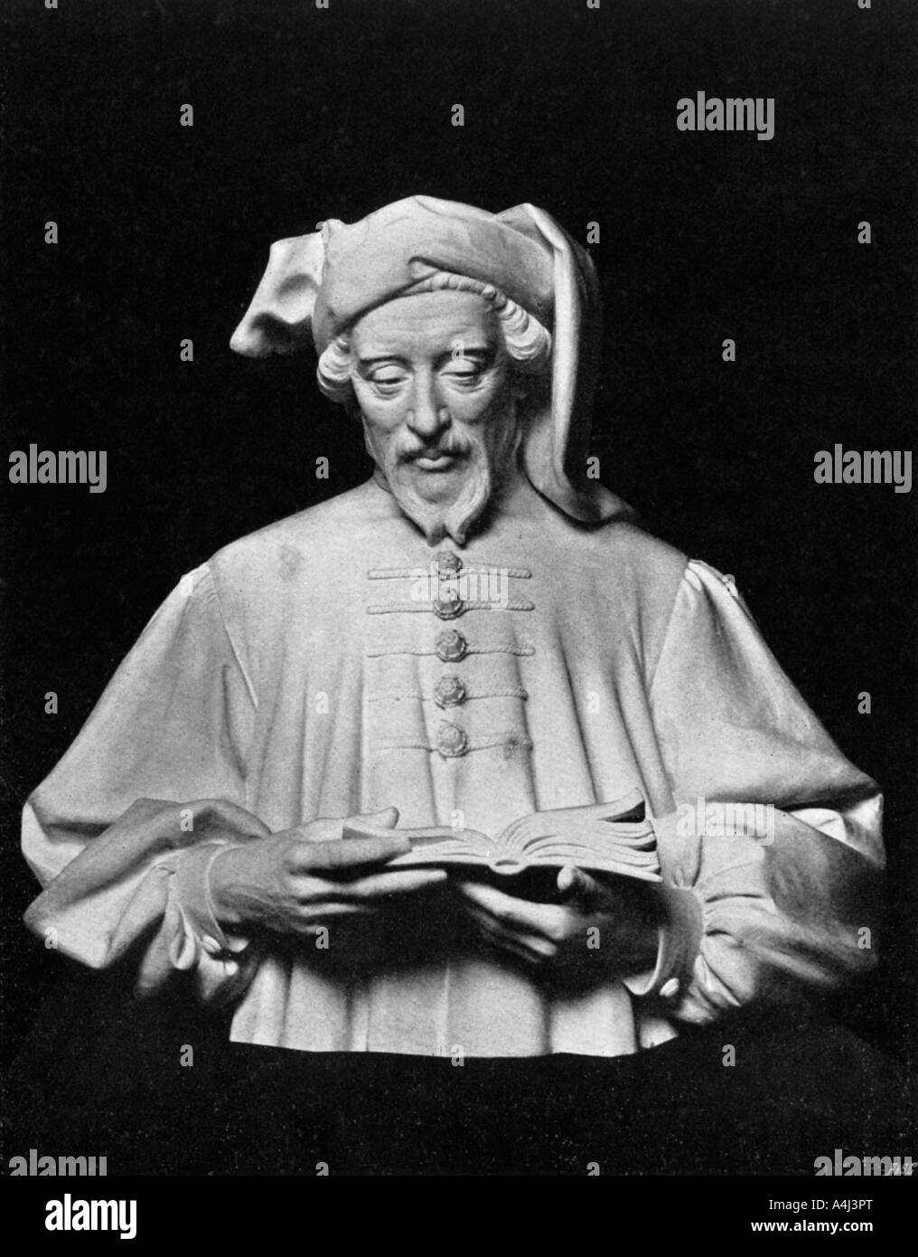 Geoffrey Chaucer, autore inglese, poeta e filosofo, burocrate, e diplomatico (1903).Artista: George Frampton Foto Stock