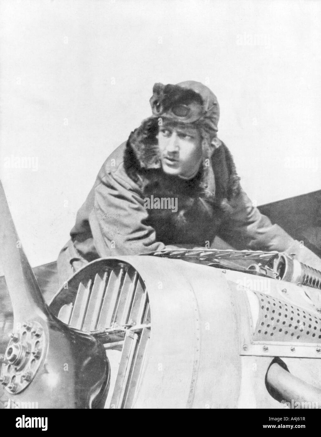 Georges Guynemer, Francese fighter ace, 9 settembre 1917. Artista: sconosciuto Foto Stock