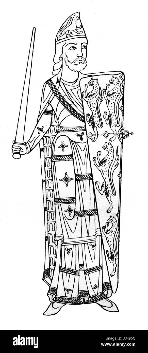 Geoffrey V, Conte di Anjou, c 1150-1155 (1924). Artista: sconosciuto Foto Stock