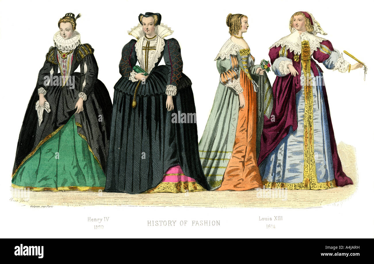 Costume francese: Henry IV, Luigi XIII (1882). Artista: sconosciuto Foto Stock
