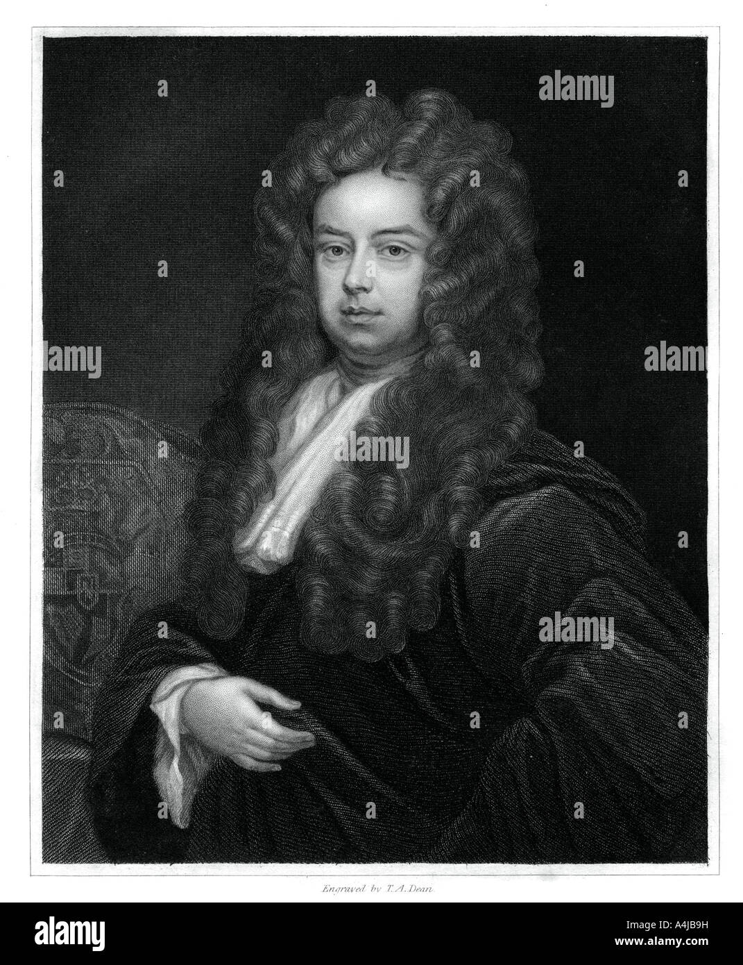 John Somers, primo Baron Somers, Signore alto Cancelliere di Inghilterra, (1833).Artista: TA Dean Foto Stock