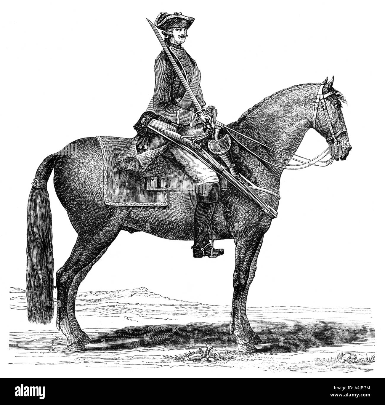 Il Cavalier, 1885. Artista: sconosciuto Foto Stock