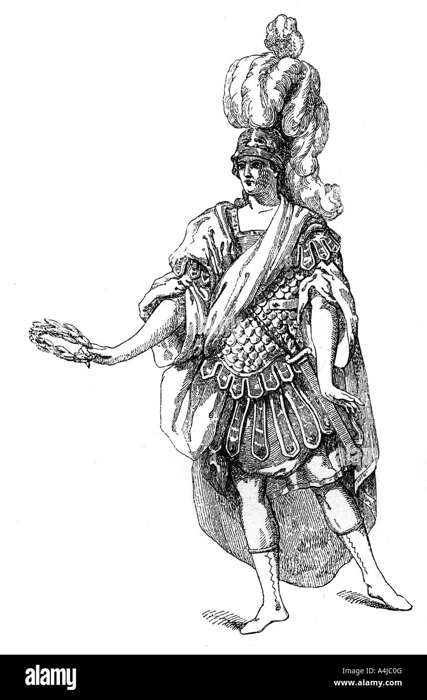 Il Costume da teatro francese, (1885).Artista: Moreau Foto Stock