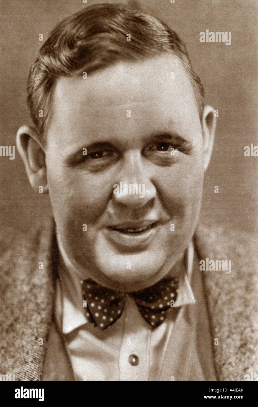 Charles Laughton, tappa inglese e attore di cinema, 1933. Artista: sconosciuto Foto Stock