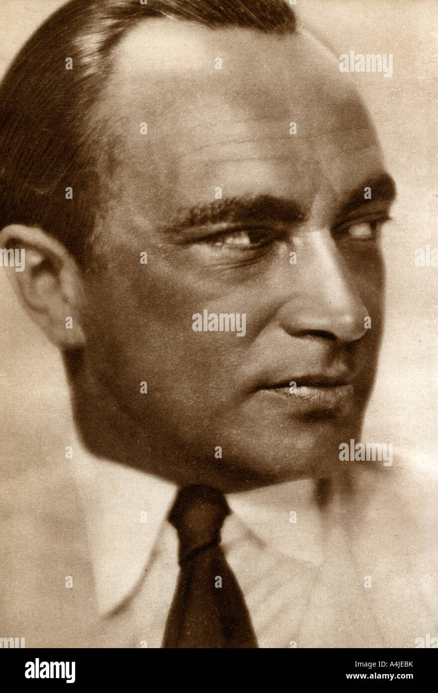 Conrad Veidt, attore tedesco, 1933. Artista: sconosciuto Foto Stock
