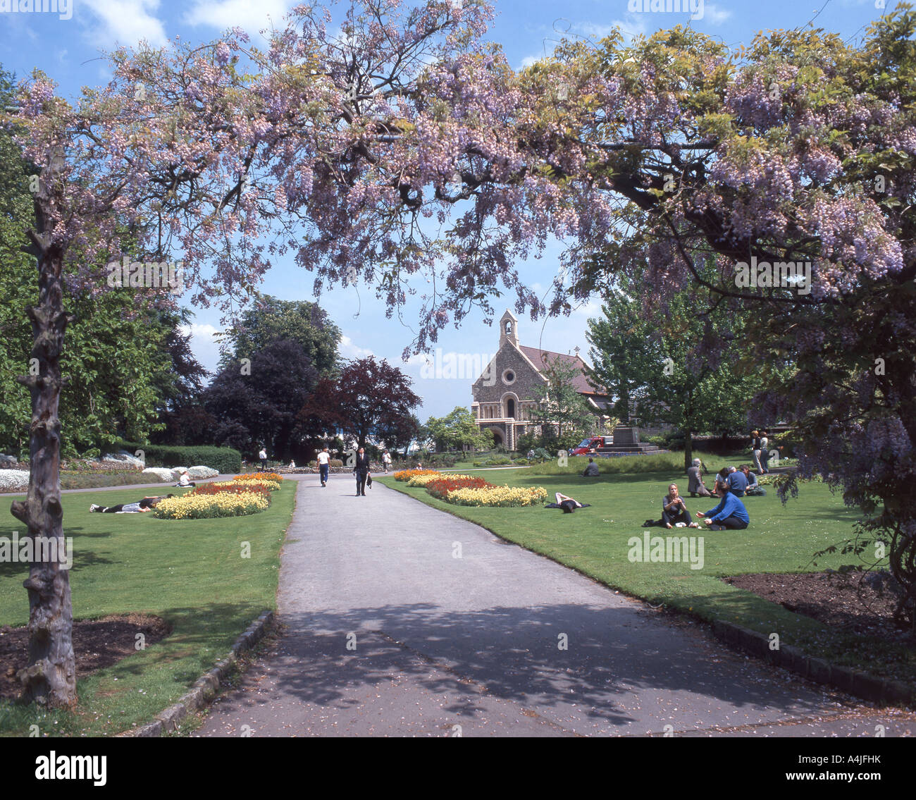 Forbury Gardens, Reading, Berkshire, Inghilterra, Regno Unito Foto Stock