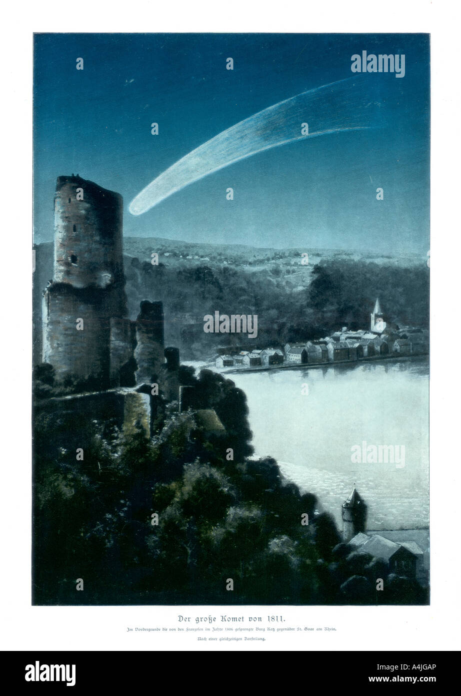 La grande cometa del 1811, (1900). Artista: sconosciuto Foto Stock