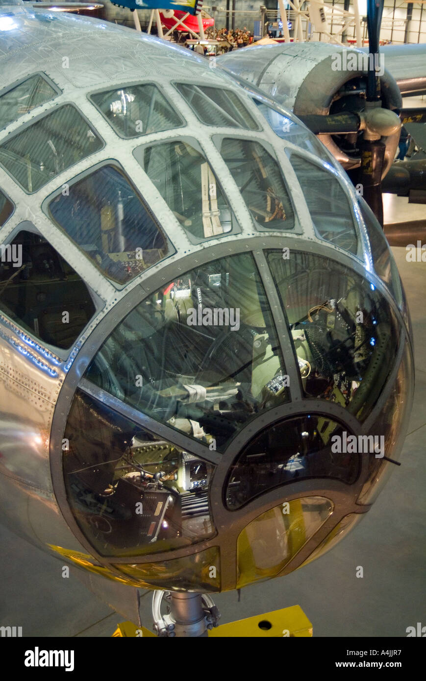 Dettaglio del 'Enola Gay', di Steven F. Udvar-Hazy Museum, Dulles, Virginia. Foto Stock