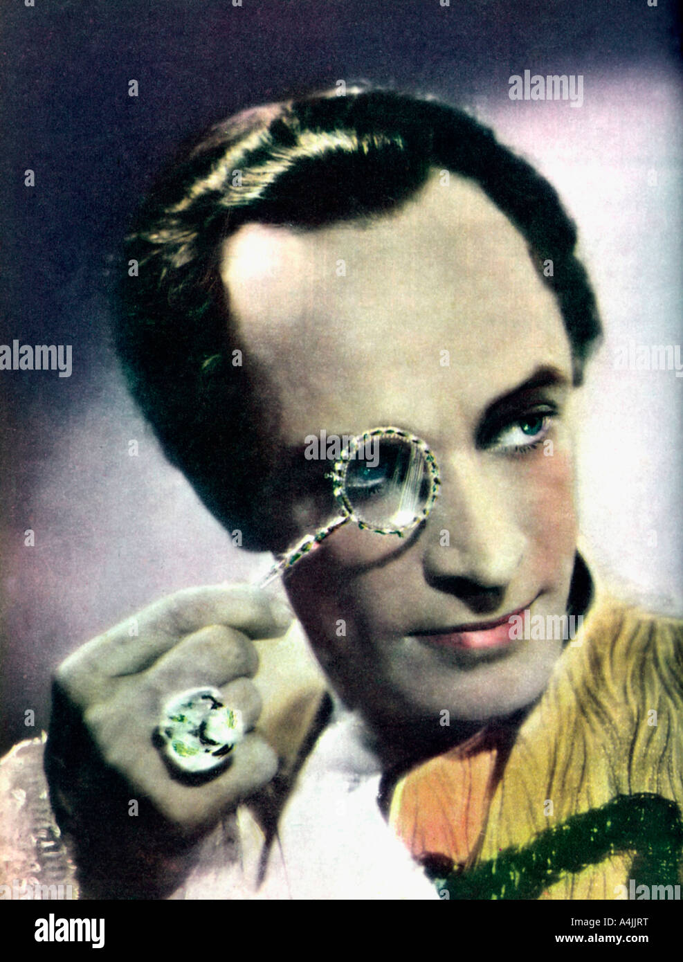 Conrad Veidt, Tedesco attore di cinema, 1934-1935. Artista: sconosciuto Foto Stock