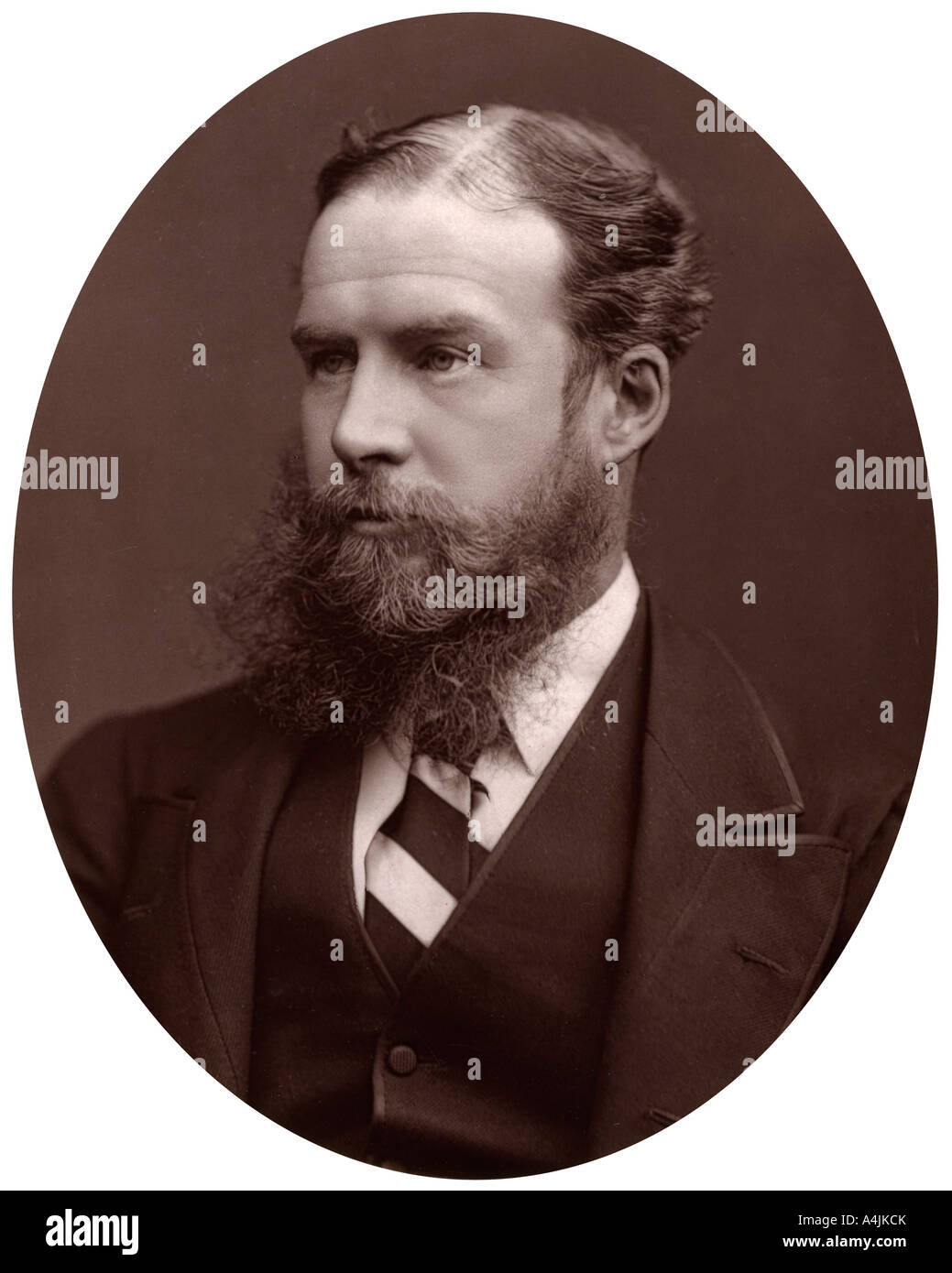 Sir John Lubbock, Bart, MP, FRS, vicecancelliere dell'Università di Londra, 1877.Artista: Lock & Whitfield Foto Stock