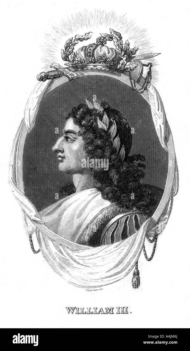 Guglielmo III, re d'Inghilterra, di Scozia e Irlanda.Artista: ho Chapman Foto Stock