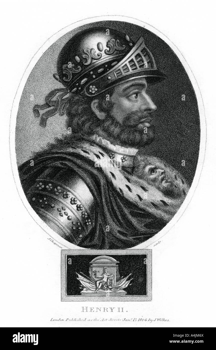 Enrico II, re d'Inghilterra, (1804).Artista: J Chapman Foto Stock