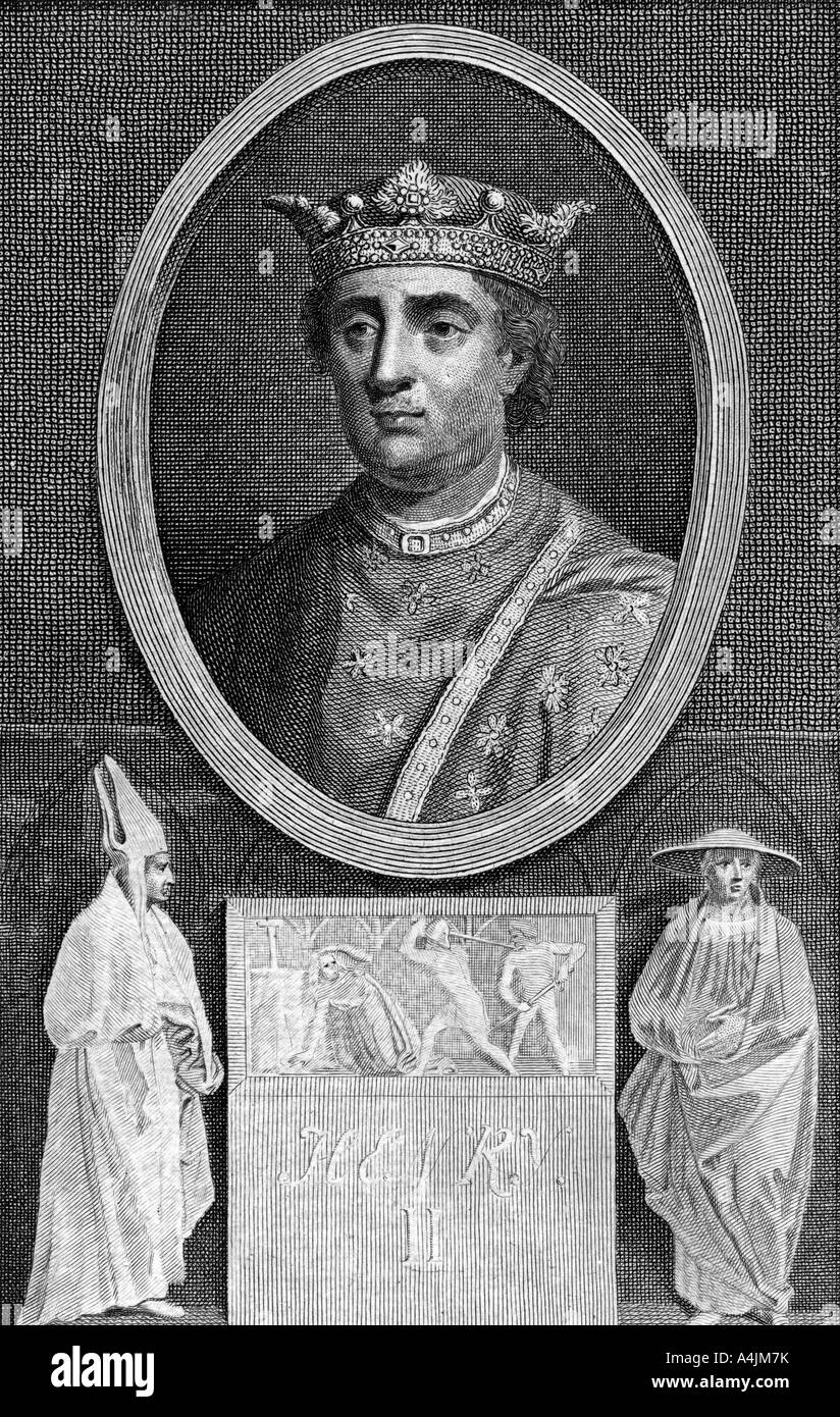 Enrico II, re d'Inghilterra, 1788.Artista: Charles Sherwin Foto Stock