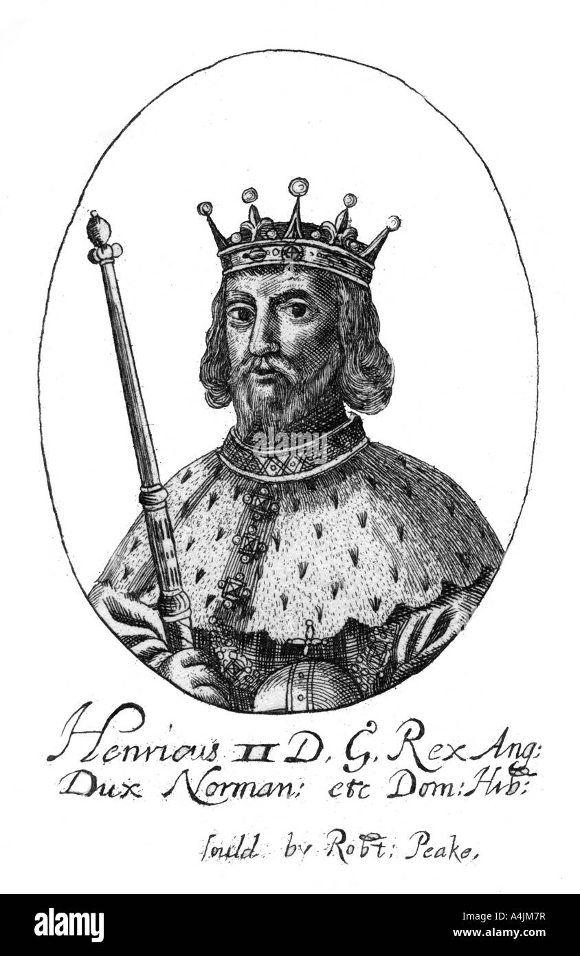 Enrico II, re d'Inghilterra.Artista: Robert Peake Foto Stock