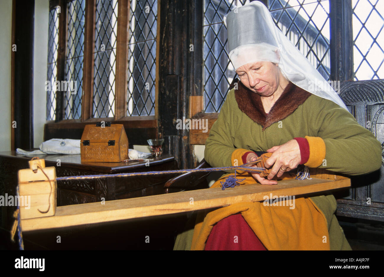 Tessitura a tavolette Foto Stock