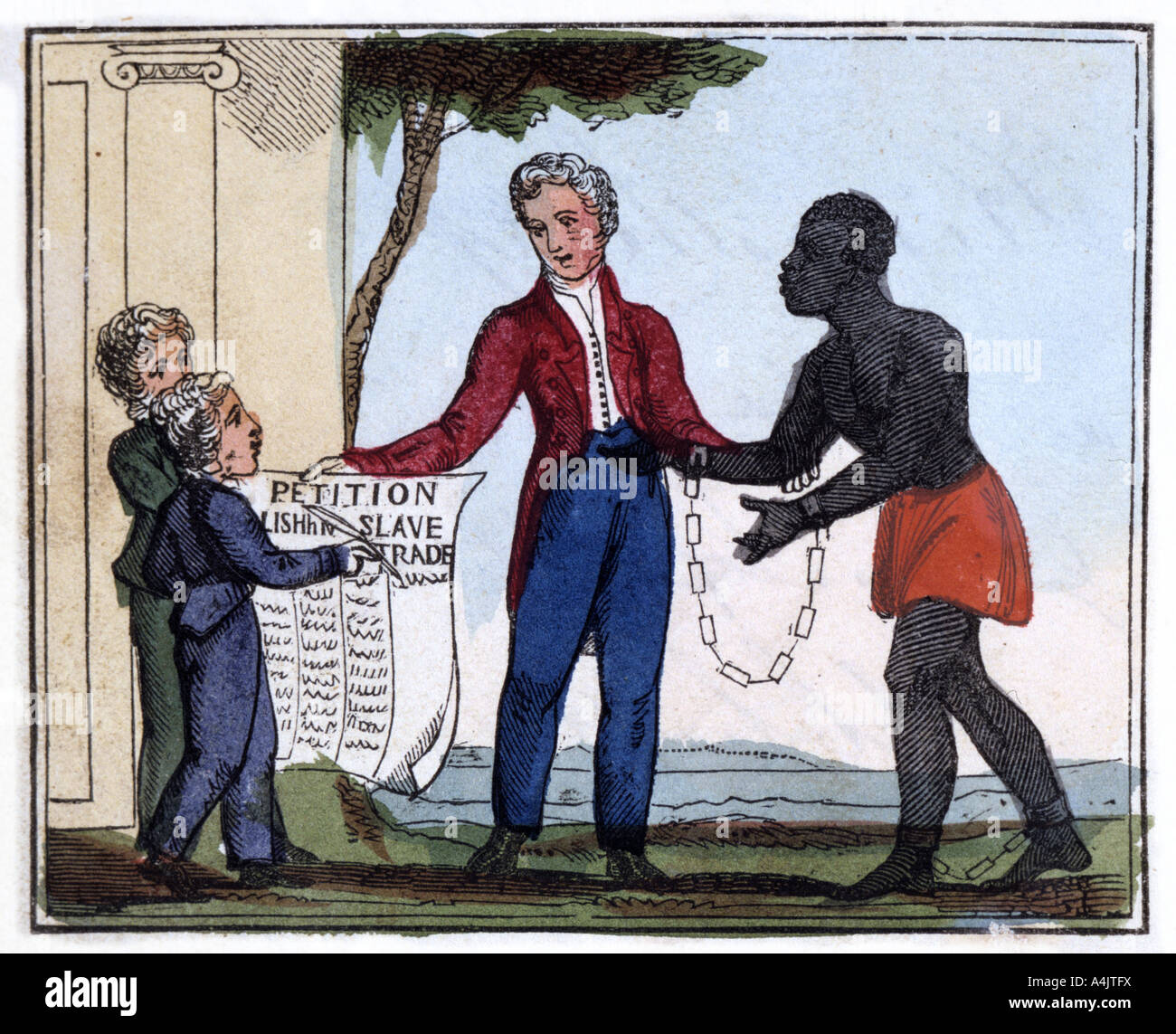 "Petizione per abolire la schiavitù", 1826. Artista: Amelia Alderson Opie Foto Stock