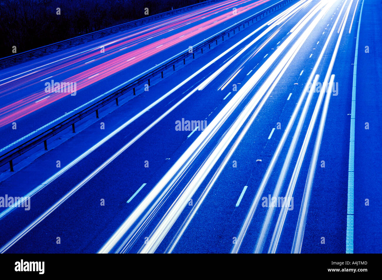 Traffico sentieri di luce Foto Stock