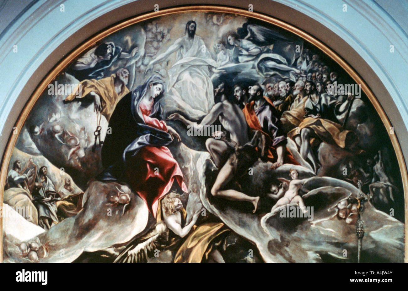 "La sepoltura del Conte Orgaz" (dettaglio), 1586-1588. Artista: El Greco Foto Stock