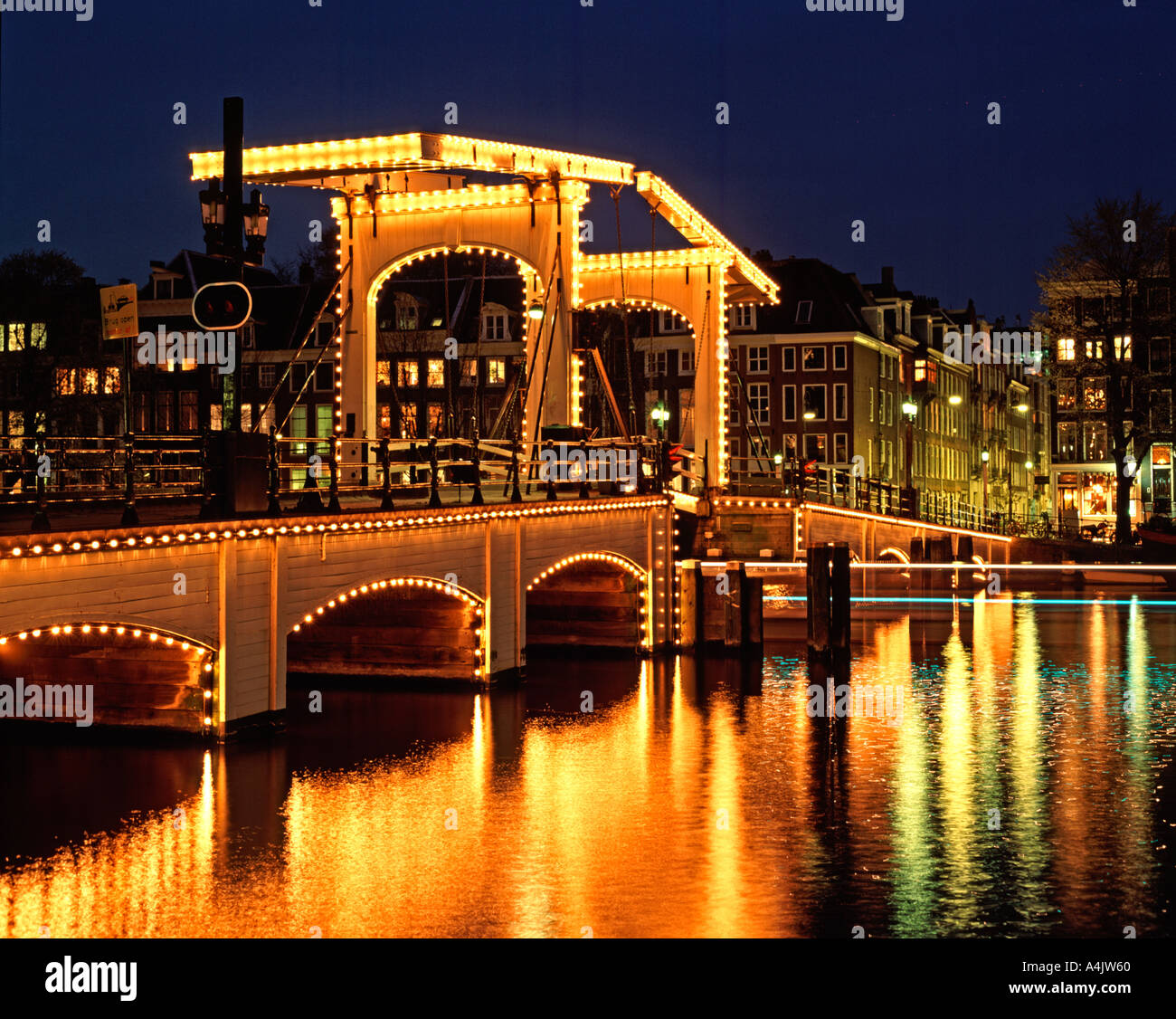 Ponte Magro, Amsterdam, Olanda Foto Stock
