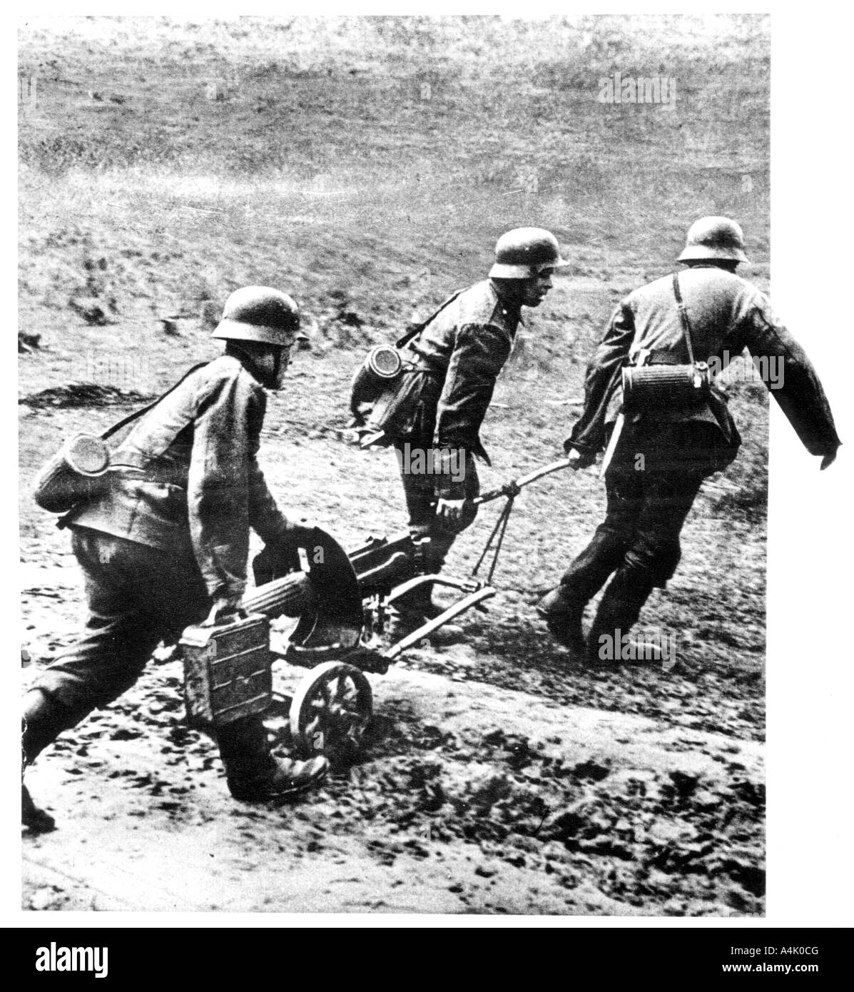 Russi che serve nell'esercito tedesco, Fronte Orientale, 1941-1945. Artista: sconosciuto Foto Stock