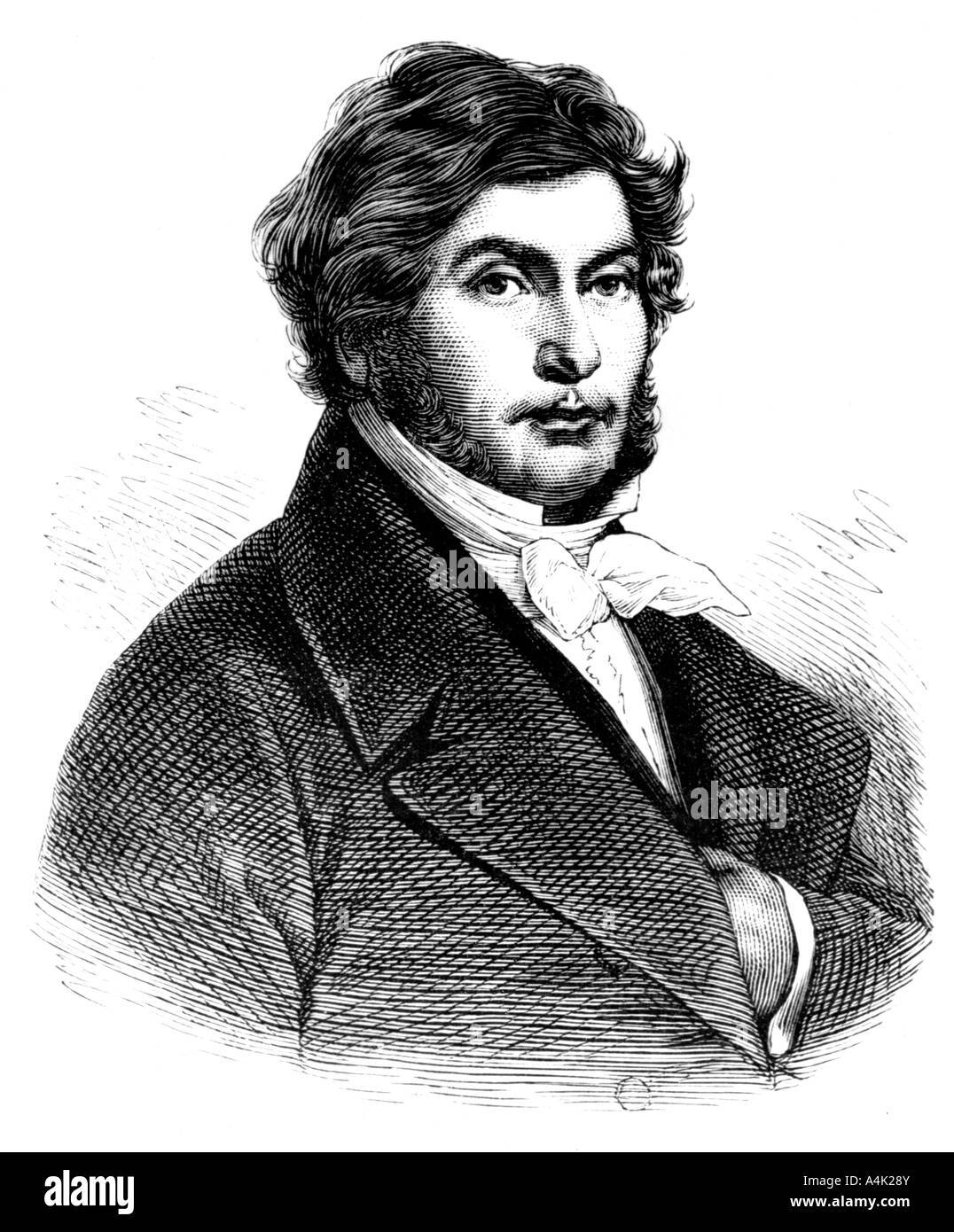Jean-François Champollion, (1790-1832), 1881. Artista: Gaston Maspero Foto Stock