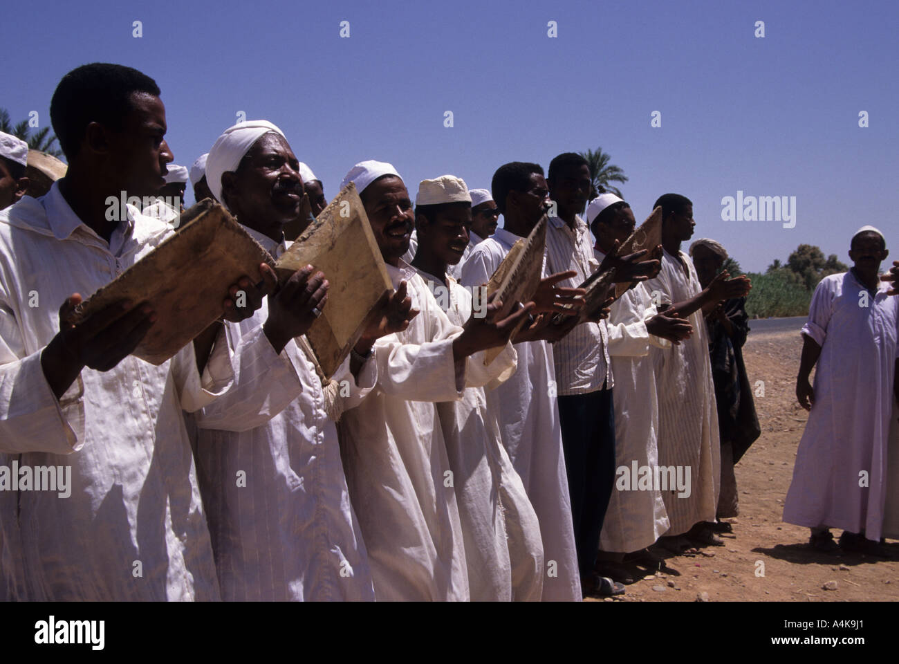 In Africa la tradizione musicale del Marocco Foto Stock