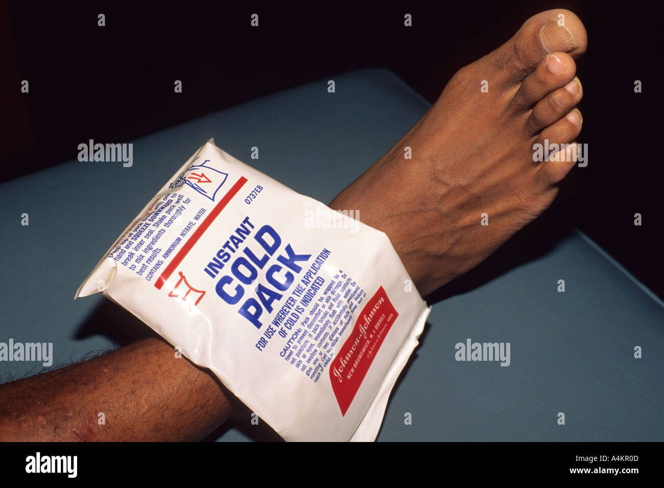 Chemical pack freddo fatta di nitrato di ammonio Foto Stock