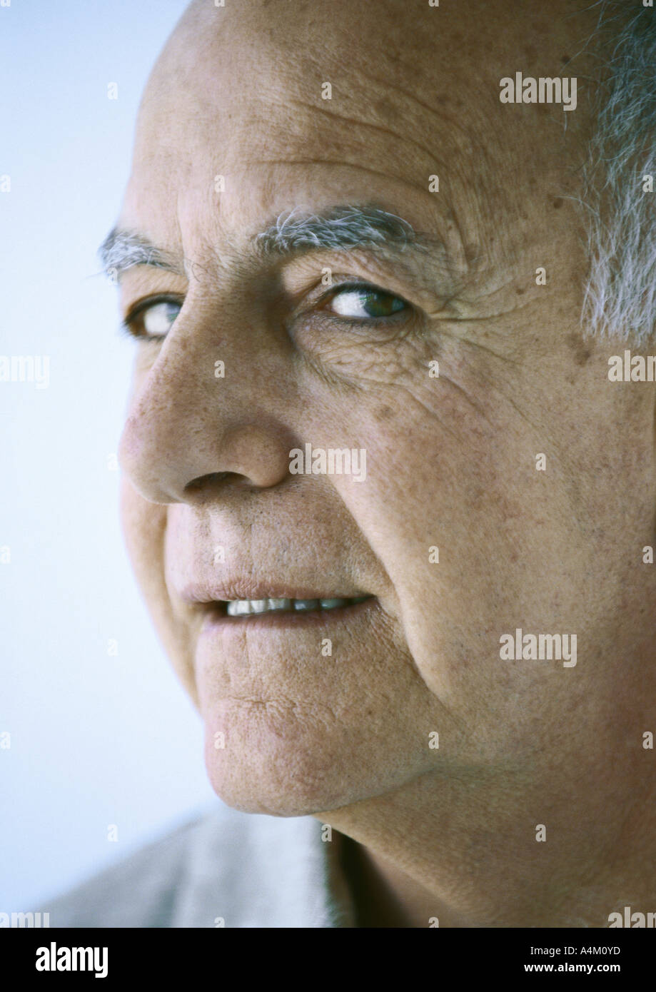 L'uomo anziano, ritratto Foto Stock