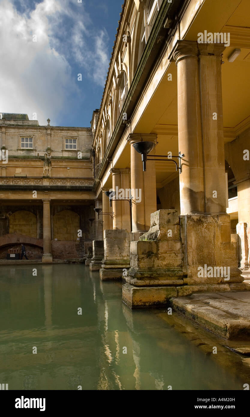 Terme romane, Città di Bath Foto Stock