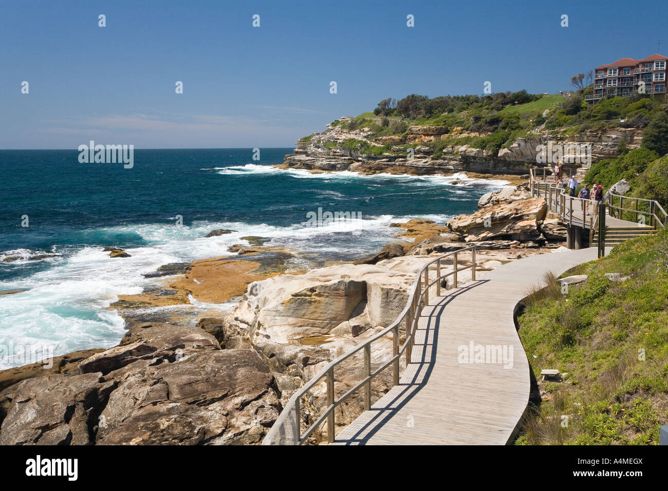 Per Bondi e Coogee passeggiata costiera - Sydney, Nuovo Galles del Sud Australia Foto Stock