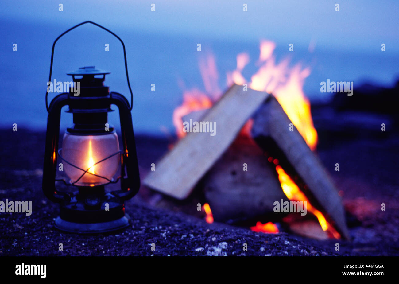 Lago Superiore il fuoco. Minnesota MN USA Stati Uniti d'America. America del nord Foto Stock