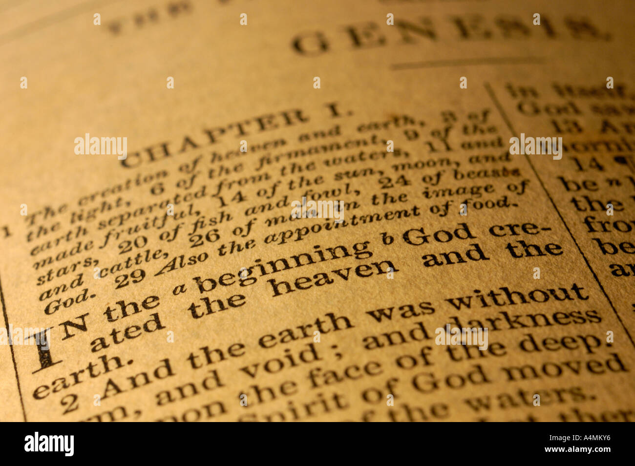 All'inizio ... Foto Stock