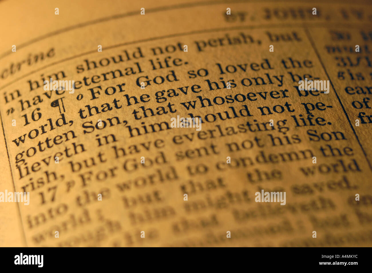 Dio infatti ha tanto amato il mondo ... Foto Stock