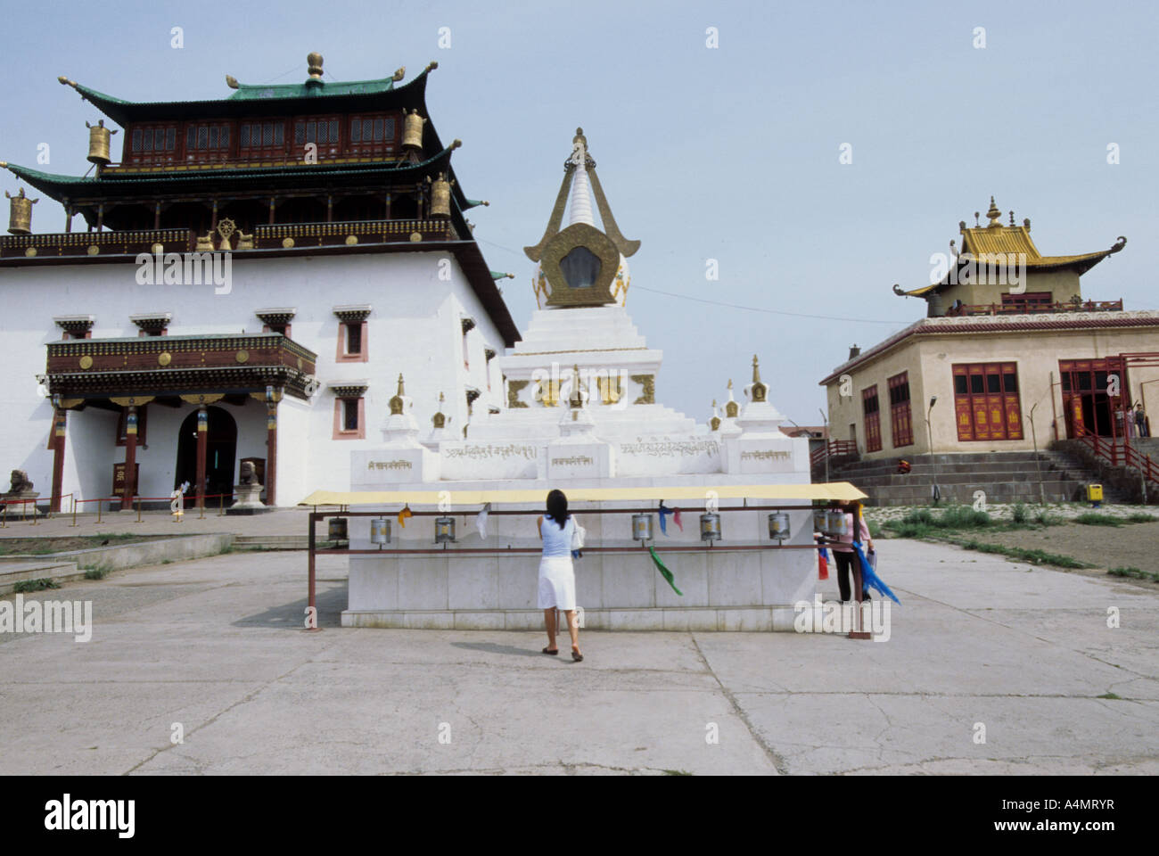 Tempio Ulaan Bataar mongolia Foto Stock