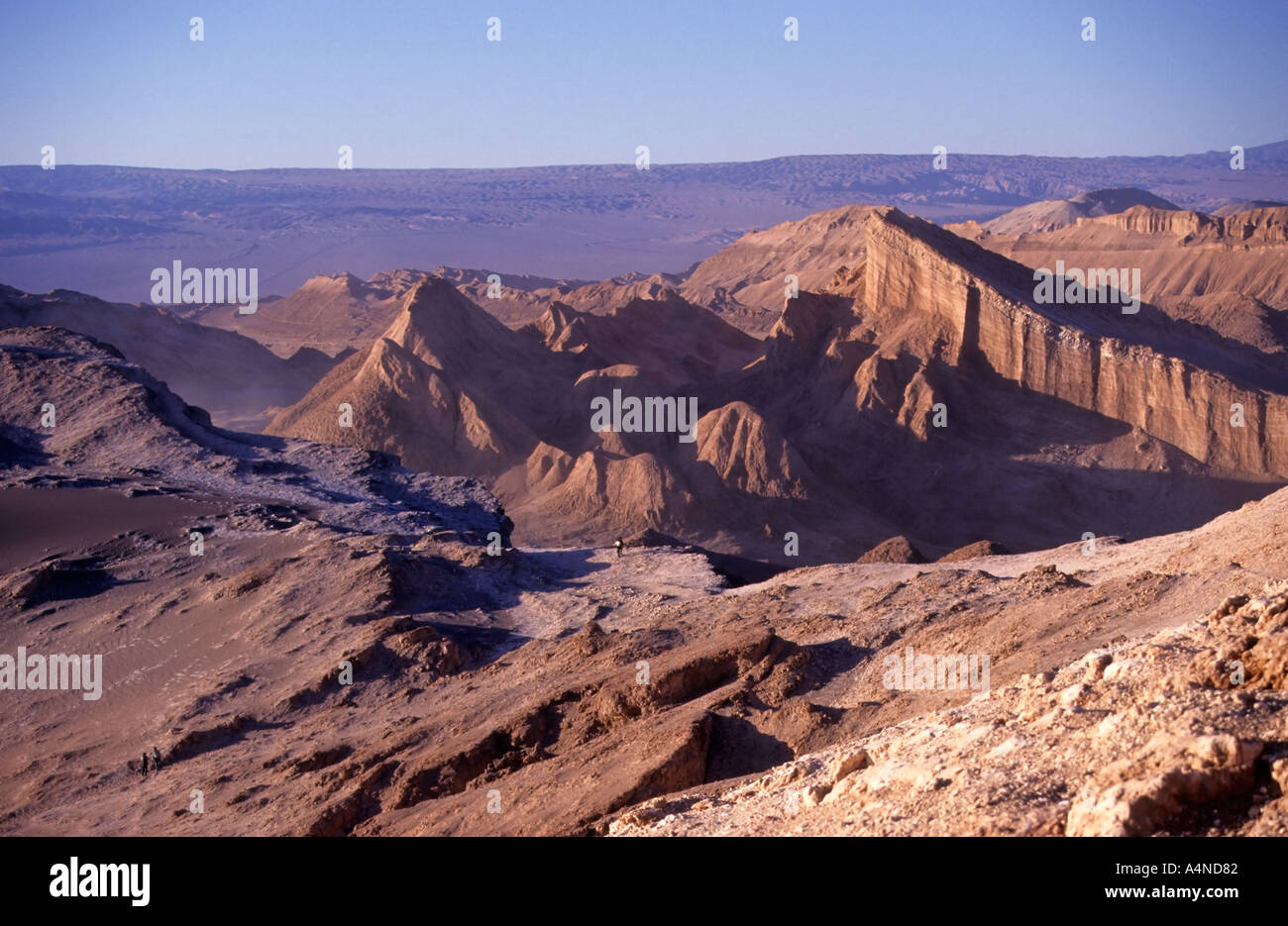 A valle della luna, vicino a San Pedro de Atacama, Cile Foto Stock