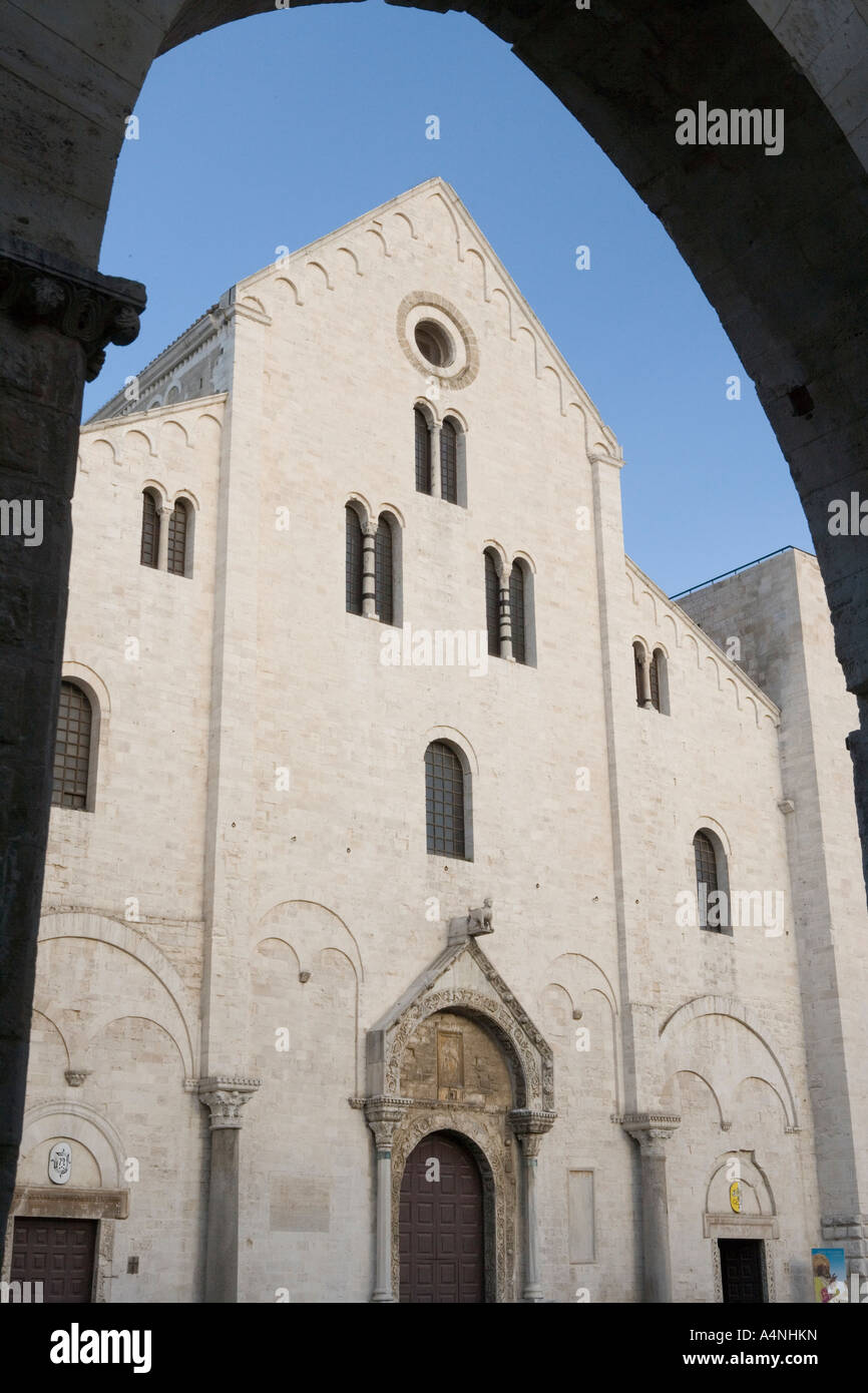 La Cattedrale di San Nicola di Bari, Puglia, Italia Foto Stock