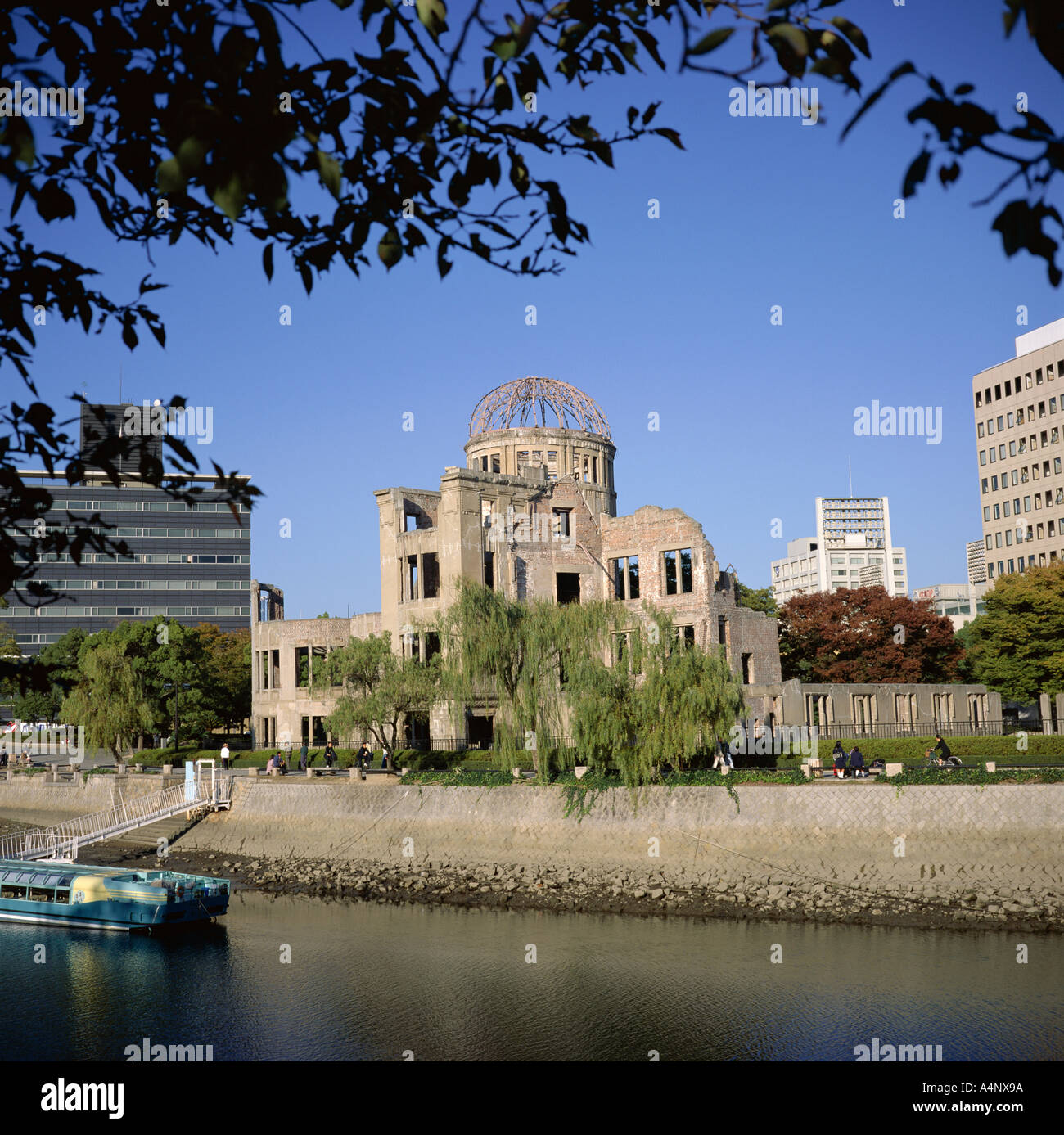 Una bomba ha distrutto la cupola a 8 15 am il 6 Agosto 1945 da bomba lanciata da Enola Gay aerei durante la Seconda Guerra Mondiale Hiroshima Foto Stock