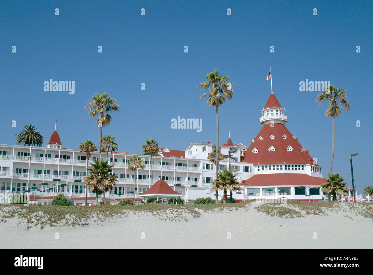 San Diego s più famoso edificio Hotel del Coronado risalente al 1888 di San Diego in California, Stati Uniti d'America U S A NORD Foto Stock