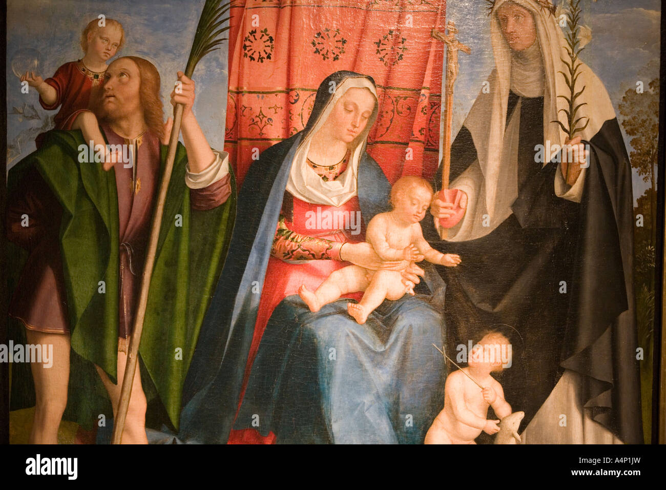 Galeazzo Campi Madonna e Bambino Cremona lombardia italia Foto Stock