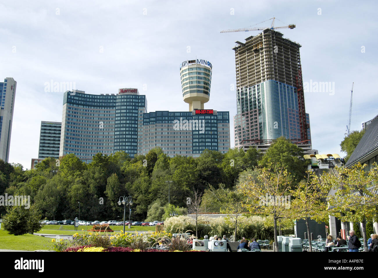Paesaggio urbano del centro di Niagara Falls Ontario Canada Foto Stock