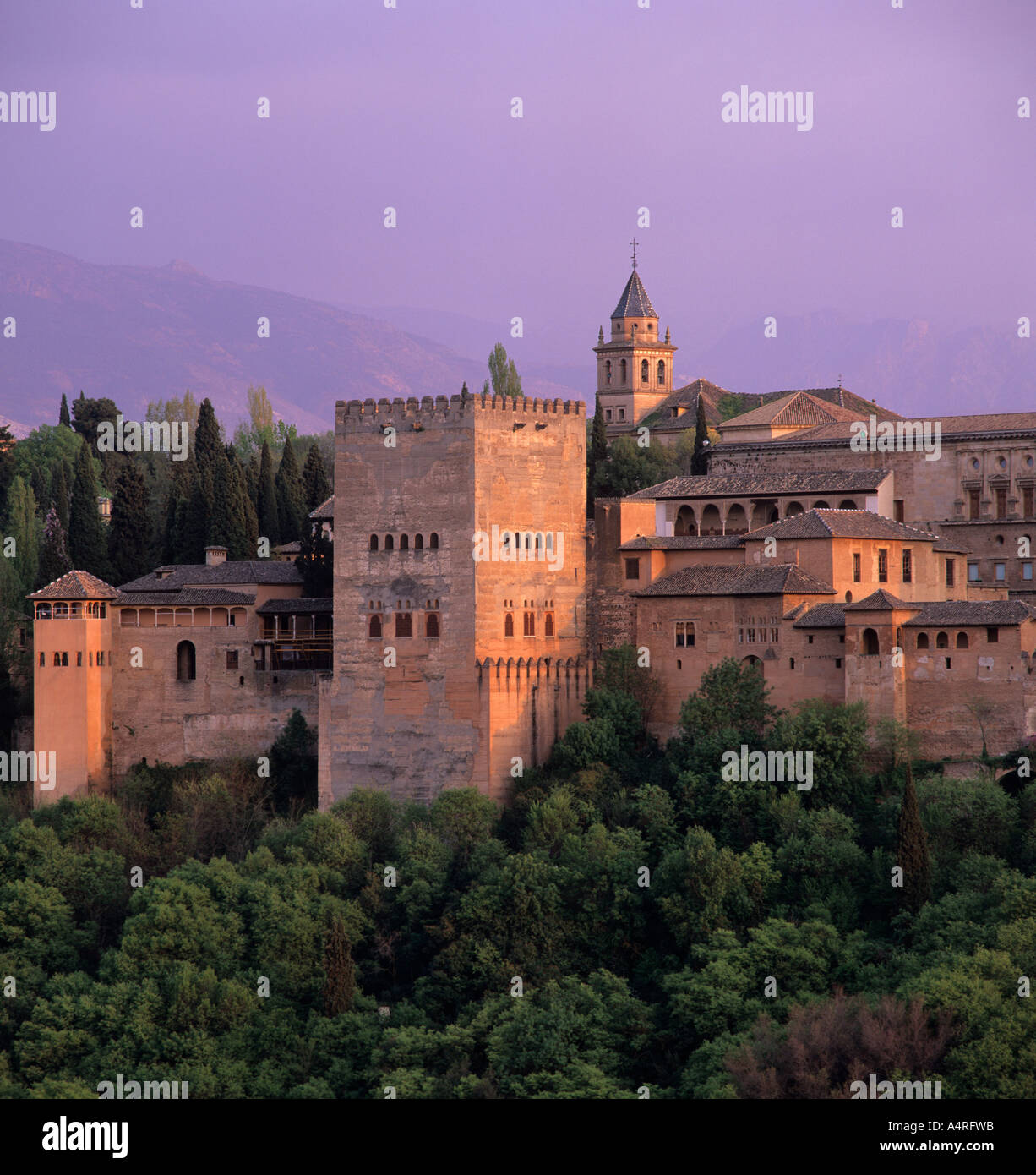 L' Alhambra Palace, Granada, Spagna. Foto Stock
