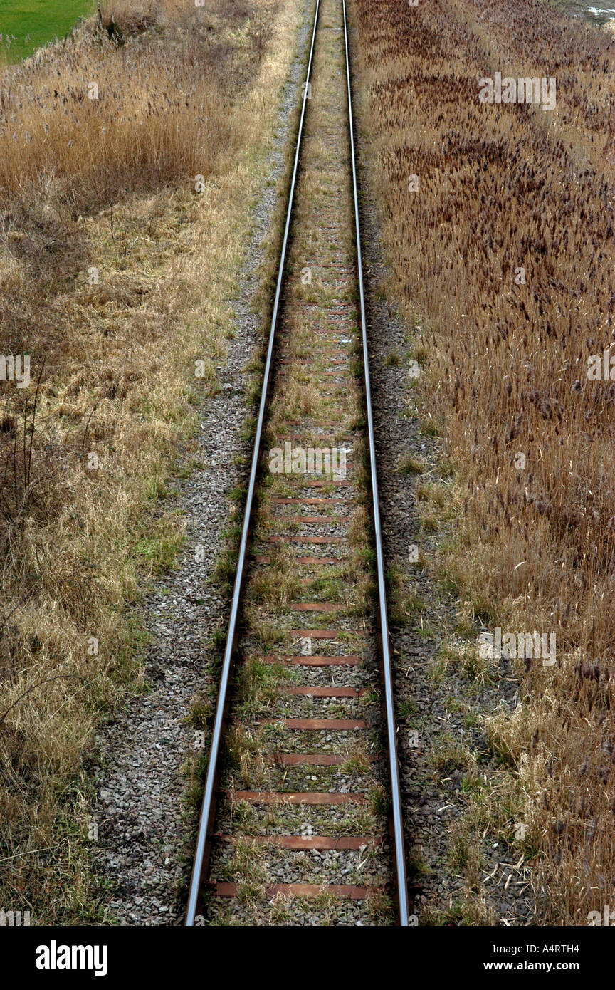 Linee ferroviarie dismesse via ferroviaria kings lynn norfolk Inghilterra 2006 Foto Stock