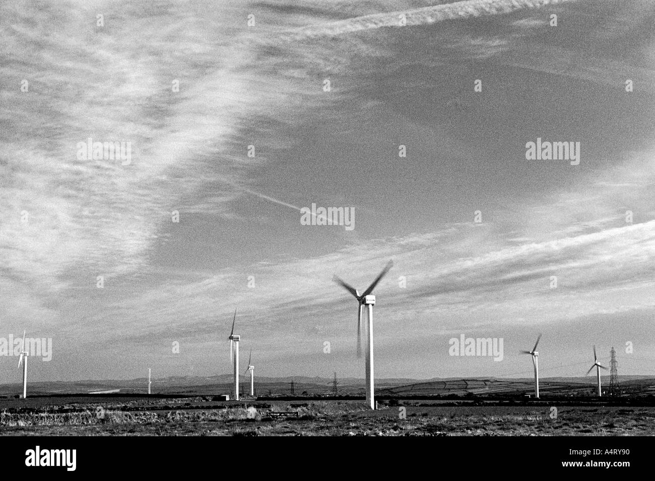 Le turbine eoliche North Cornwall rivestire REGNO UNITO Foto Stock