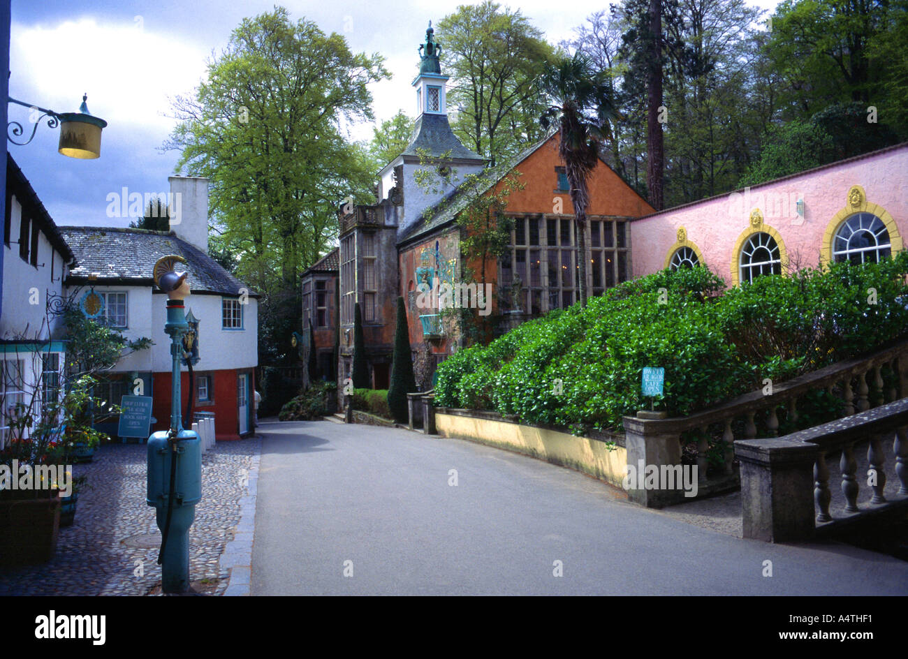 Portmeirion Italianamente Village Wales UK Europa Foto Stock
