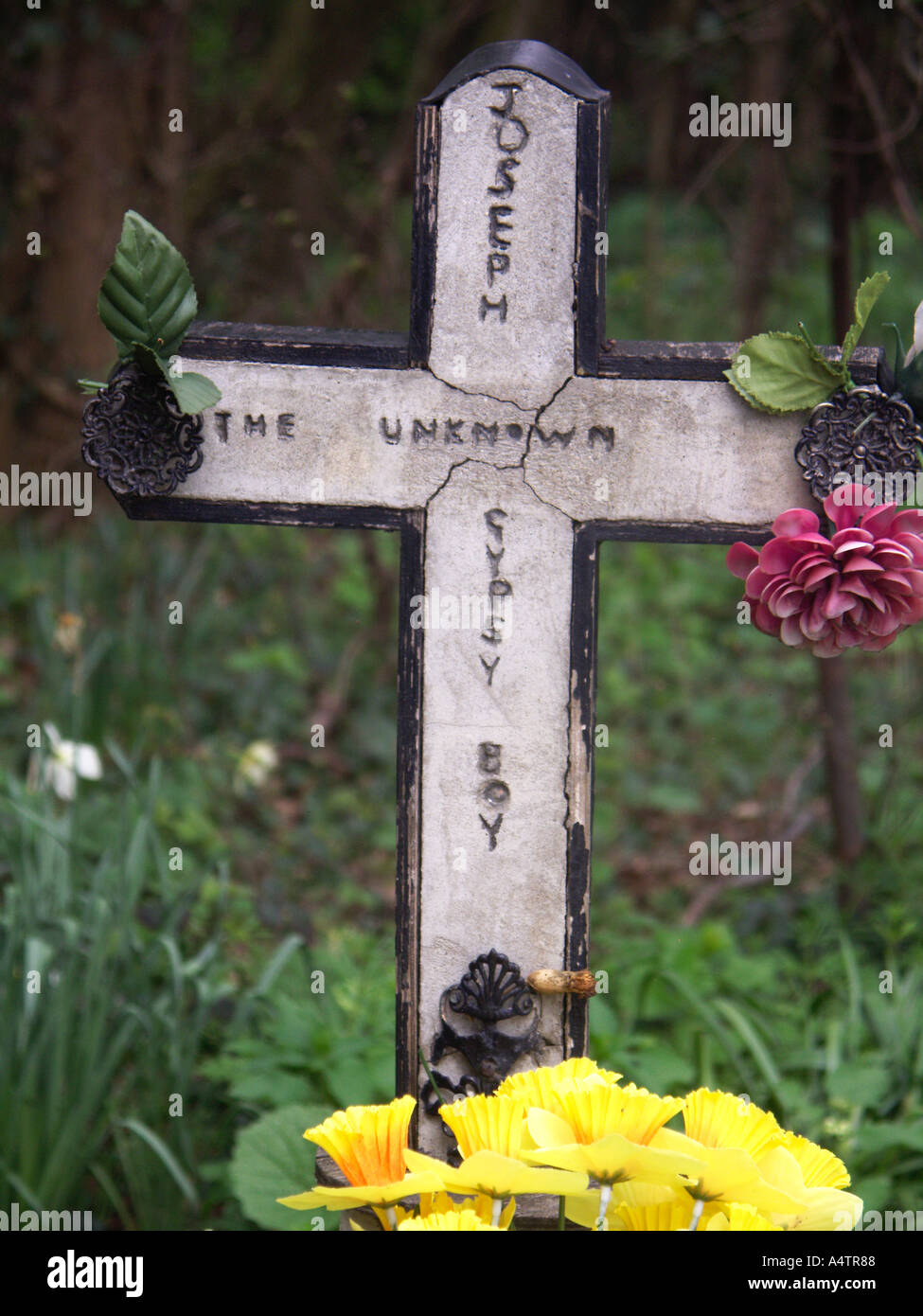 L'Ignoto gitana Boy s grave Newmarket Suffolk in Inghilterra Foto Stock