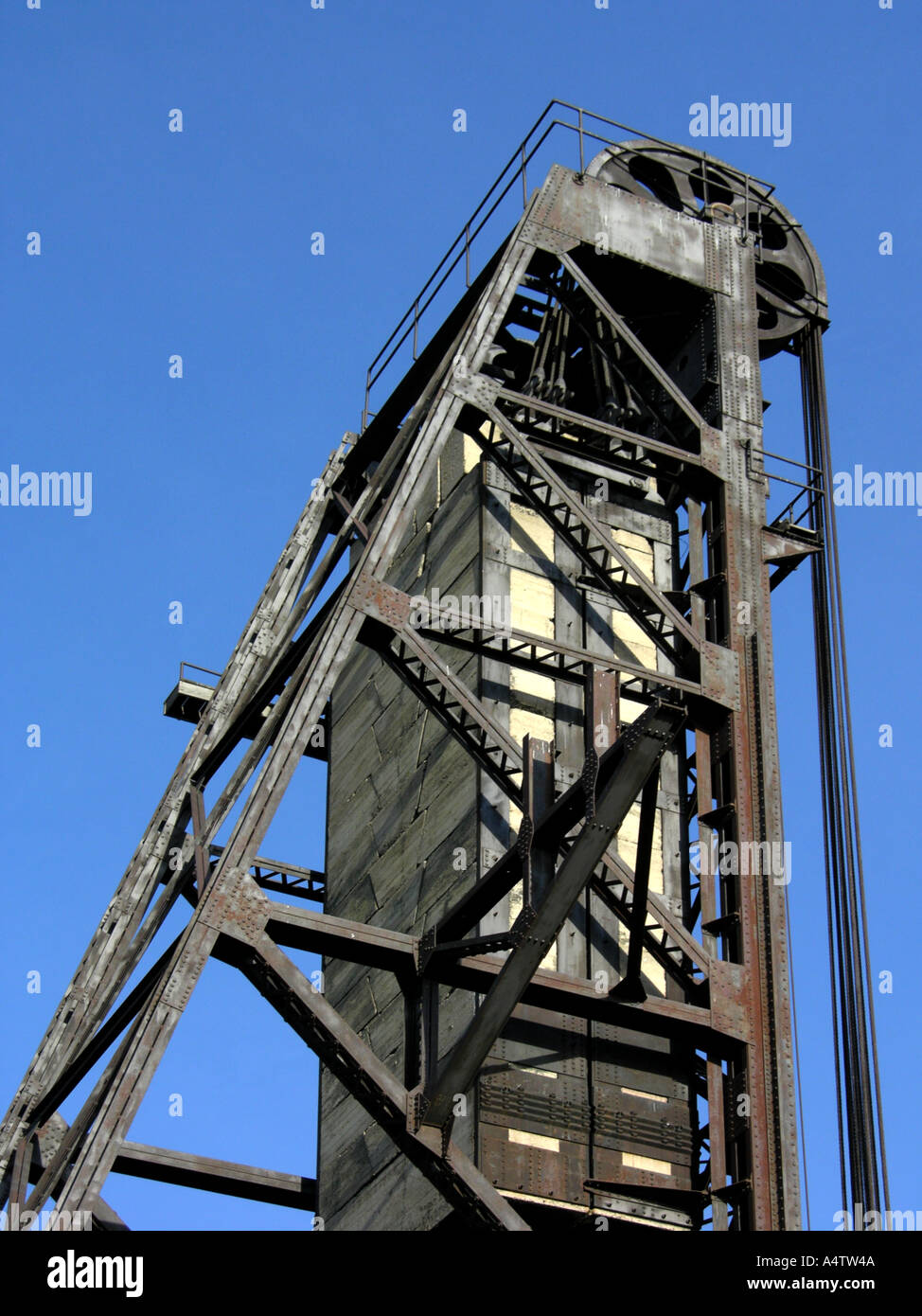 Ponte di sollevamento dettaglio Foto Stock